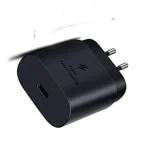 mPix 25W Charger Adaptor| Compatible with Samsung Galaxy A73 5G (Black Adapter Only)