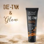 BioFresh Professional De-Tan Face Wash for Men and Women Enriched with Tomato and Lemon Juice (75ml)