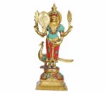 Kartique Home Decor Brass Standing Lord Murugan Kartikeya Idol (18 Inch)
