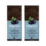 Daarzel Dark Chocolate with Blueberry (70% Cocoa) | Vegan and Gluten Free | Daarzel chocolate bar | 100gm