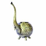 Apka Mart The Online Shop Multicolor Iron Elephant T Light Holder - 14 Inch