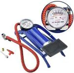 SHREE SANT ENTERPRISE Portable Foot Pump for Car |Foot Pump for Bike and Cycle with Pressure Gauge|Air Pump for Cycle and Bike and Car Manual || Pedal Inflator Single Barrel Cylinder (PACK OF 1)