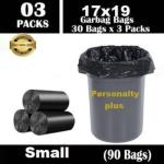 ALXIND Black Small Garbage Bag 90 ltr - 90 Pcs