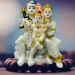 Awesome Craft Shiv Parivar Lord Shiv Parivar/Shiv Parvati Idol/Bholenath/Shankar Ji Murti, Religious Gift for Office, Home Decor, Temple, Spiritual Gift Decorative Showpiece - 10 cm