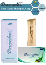 Dermadew Face Wash, Shampoo, Acne Soap