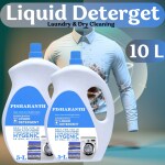 PISHARNATH Detergent Liquid 10 Liter Blue with Active Fabric Conditioners| Soda and Bleach Free| PH Neutral Formula