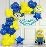 SpecialYou.in Birthday Decoration Items with Minion Theme balloons for kids- 68 Items