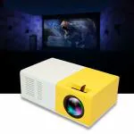 KSBOY YT-300 Yellow Mini Home Theater LED Portable Projector with Remote Controller