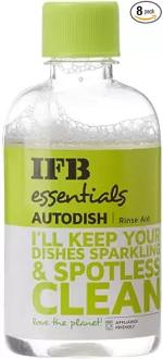IFB essentials Dishwasher Rinse Aid l Pack Of 8 l Dish Cleaning Gel