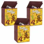 PrettyKrafts Scooby-Doo Toys Organizer Storage Box with Top Lid (Yellow) pack of 3