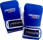 Prospo Boxing Gloves, Kickboxing Bag Work, Training Gloves, Muay Thai Style Punching Bag, Fight Gloves Men & Women (Unisex) (12oz, Blue and White)