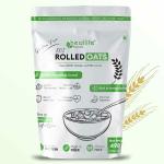 Heallife Foods Rolled Oats 500g | Premium Jumbo Rolled Oats | Healthy Protein Food & Breakfast Cereal | Premium Golden 100% Rolled Oats | 100% Vegan & No Preservatives | Gluten Free Oatmeal | High in Iron & Fibre | Diabetic Food