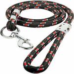 Quickato Round Designer Dog Belt/Leash Belt for All Breed Dogs(Medium, Multicolor)