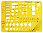 Traceease Architectural Template, Home Interiors Planning for Kitchen and Bathroom Fixtures, Plastic Stencil