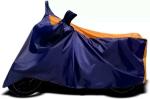 Love Me Orange and Blue Honda Beat Waterproof Two Wheeler Cover
