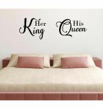 WOLPEP Multicolor Vinyl King and Queen Wall Sticker