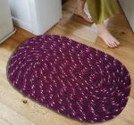 A.D HOME FURNISHING Pattern Round Area Rug Bedroom Carpet Shaggy Soft Chair Mat Washable Doormat pack of 2-c1