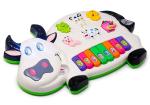 Zyamalox Plastic Cow Musical Piano with 3 Modes Animal Sounds, Flashing Lights & Wonderful Music, Multi