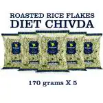 Mahasagar Farsan Diet Chivda - Pack of 5 X 170grams - 850 Grams
