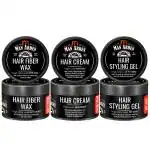 Man Arden Hair Styling Combo | Hair Fiber wax + Hair Cream + Hair Styling Gel (50g Each)