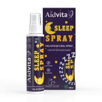 Aidvita Sleep Melatonin Oral Spray, 30 ml - Improve sleep Quality ,Reduces Stress, Sleep Aid For Relaxation & Pocket Friendly