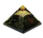 Divinity Crystals Natural Black Tourmaline Orgonite Healing Crystal Stone Orgone Pyramid - 75 To 90 Mm