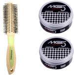 Buy Tya Salon Creamy Round Brush With Japan Hair Wax - 150 G (Set Of 3)