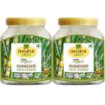 Dhampur Green Organic Desi Khand, Khandsari 800g X 2 (JAR) Chemical Free | Sulphurless |Preservative Free