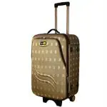 Skyline Brown Polyester 28 Inch Expandable Spinner Luggage Suitcase with Number Lock 95 L