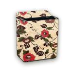 HIZING Waterproof washing machine cover Ideal for Haier 7 kg Semi Automatic with Anti Rat Mesh (HTW70-178) Floral beige print