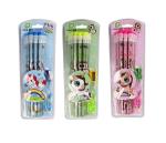 Jellify Multicolor Wood Unicorn Stationery Hb Pencils Set With Pencil Cap Sharpener For Kids, 13 Pcs (Set Of 3)