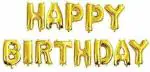 FANEX Solid Foil Happy Birthday Letter Balloons