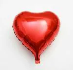 Hippity Hop Rubber Red Heart Shape Foil Balloon