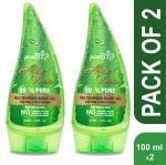 Purobio 99% Organic Aloe Vera Beauty Gel | Multipurpose Gel For Face, Hair And Sunburn Relief 100ml (Set of 2)