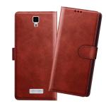 HANIRY Flip cover For Gionee P4 flip cover / P4 flip cover / Brown