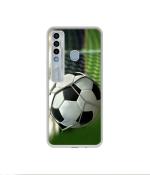 Casotec Football Design Printed Silicon Soft TPU Back Case Cover for Tecno Spark 7 Pro
