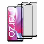 Kite Digital Realme Narzo 20/20A Matte Finish (Black) Tempered Glass Screen Protector with Edge to Edge Coverage - Easy Installation Kit (Pack of 2)