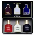 La'french Luxury Perfume Gift Set for Women 3x30 ML Cuddle Commit & Consent Perfume for women |Long Lasting fragrance | Perfume For Women | 90ml