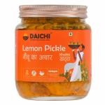 Daichi Handcrafted Lemon (Non Sweet) Pickle | Glass Jars | Lime Pickle | Nimbu ka Achaar Pack of 1kg