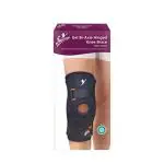 Flamingo Gel Bi-Axle Hinged Knee Brace Sports, Pain Relief, Knee Compression Support For Unisex Beige, Size-L