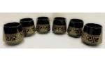 Your Local Store Black Round Ceramic Coffee Mugs, 150 ml (Pack of 6)