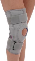 Tynor Knee Support Hinged (Neoprene), Grey, XL, 1 Unit