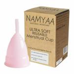 Namyaa Ultra Soft Small Reusable Menstrual Cup | 100% Medical Grade Silicone| FDA Compliant
