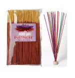 KRUPA Kesar Colourful Incense Sticks | Agarbatti Loose Packed Lightly Scented Bamboo Agarbatti | Natural Fragrance Agarbattis | Agarbatti For Pooja | Incense-Sticks For Mandir -400G