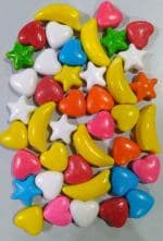 Br Cart Chand Tara Glucose Candy | Star Moon Candy | Topings for Cake Decoration Sweet Mouth Freshener (250 g)