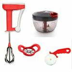 ODD M EVEN Quick and Handy Chopper, Blender, Apple Cutter, Pizza Cutter Kitchen Tool Set