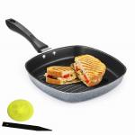 RBGIIT Non Stick Sequare Shape Grill Design Pan Snadwich Burger Sancks Maker Pan GC-77