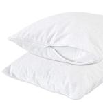 DTP 100% Water Resistant Zippered Terry Cotton Pillow Protector - Pack of 2