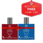 The Man Company Red & blue Polo Woods EDP - 100ml ( Buy 1 Get 1)