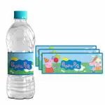 Festiko 80 Pieces Peppa Pig Theme Water Bottle Labels ,Water Bottle Stickers, Peppa Pig Bottle Wrappers
